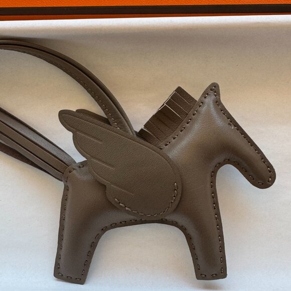 Hermes Rodeo Pegase Pegasus PM Etoupe bag charm for birkin kelly - Picture 3 of 7